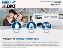 Tablet Screenshot of barclayrestorations.ca